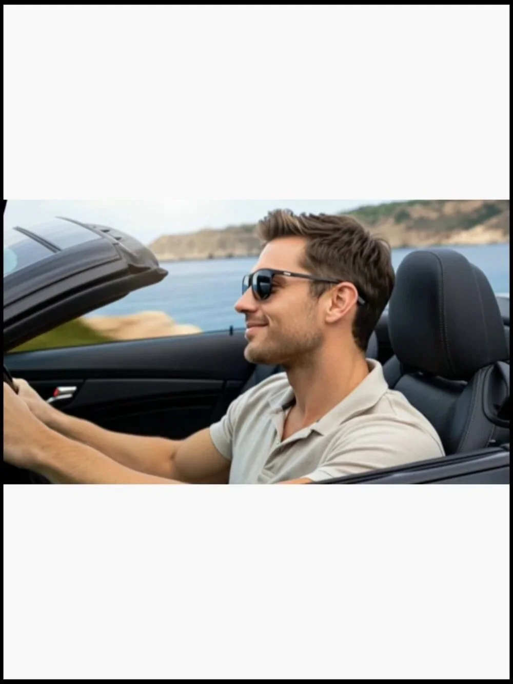 Spring Hinge Metal Polarized Sunglasses UV Protection Lightweight Square Sun